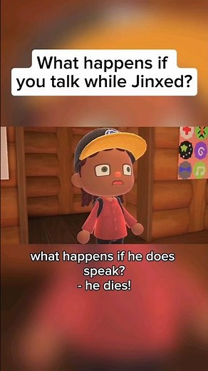What happens if you talk while Jinxed? | #animalcrossingnewhorizons #liliislandlife #jinx #shorts