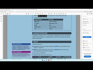 1 - Database Management - Introduction and Structure of a Database