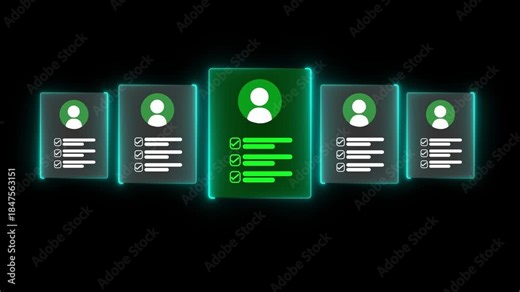 Human resource management technology (HR), Human resource manager human resource network structure and checks the CV online to choose the perfect employee for company, Effective recruitment.