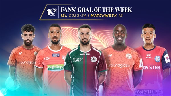 17K views · 511 reactions | #ISL10 resumed with some stunning goals in Matchweek 1️⃣3️⃣! Here are the  5️⃣ goals of Fans’ Goal of the week! 朗 Vote now: https://bit.ly/FGOTW2023-24 #ISL #LetsFootball #FGOTW | JioCinema Sports18 | ISL- Indian Super League | Facebook