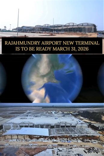 Rajahmundry Forever | Rajahmundry Airport New Terminal works are to be completed by 31st March 2026 at a cost of ₹350 crores. ✈️🏗️ The airport is being... | Instagram