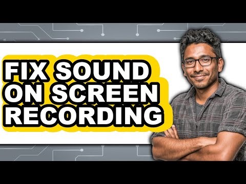 How to Fix Sound on Screen Recording (easy Method)