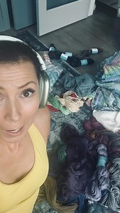 Beware! The yarn has plans, and they don’t include you. It starts with one innocent skein—no big deal. Then suddenly it’s two, then five. “No problem,” you think, but oh, you’re wrong. Five becomes 10, 10 becomes 50, and before you know it, your house is a fluffy, tangled fortress of fiber. The yarn has won, and you’re just a pawn in its cozy game. Consider yourself warned! #expressionfiberarts #crochet #knitting #yarn #cozycrafting #handdyed #knittersofinstagram #crochetersofinstagram #acotar |