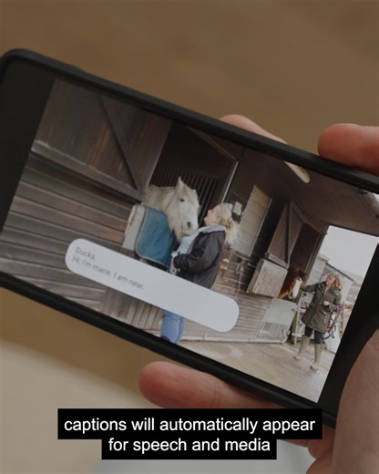 Did you know... Android’s live caption feature allows you to enable captioning on media content, making it more accessible. 📱 Click here to discover more Android accessibility tips and tricks on YouTube - https://bit.ly/3PhDEca ﻿Or Learn more about other assistive technologies here - https://bit.ly/3RGnhs3 ﻿[Visual description: video shows a man sitting in an armchair in a living room. He uses the live caption feature on his phone while watching a video. He demonstrates how to turn this feature