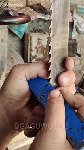 Saw Tooth Setting: How to set saw blade teeth Gaguwoods diy video #shorts #gaguwoods #woodworking