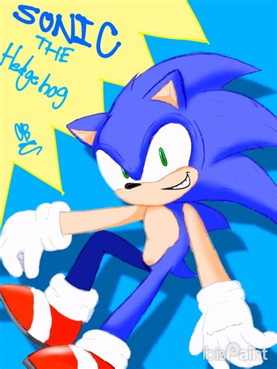 Sonic Speeddraw #sonicthehedgehog #speedpaint #art #sonic