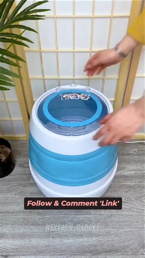 SoTechyy 🤩 on Instagram: "I just leveled up my laundry game with this mini washing machine"