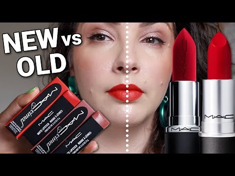 Tested new MACximal Matte Lipstick vs the old Matte Lipstick formula