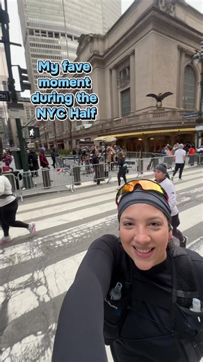 The vibes of NYC streets are unreal. The crowds are amazing and the bands are fire! But hearing one of my fave songs… yeah I had to take a walk break! Pops in the back was not feeling it tho 😂 #unitednychalf #nychalfmarathon #running #run #runtok