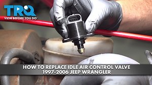 How to Replace Idle Air Control Valve 1997-2006 Jeep Wrangler