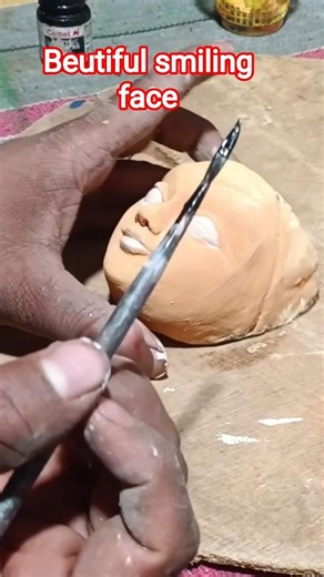 beutiful smiling face making. how to colouring. #facemaking #claycraft