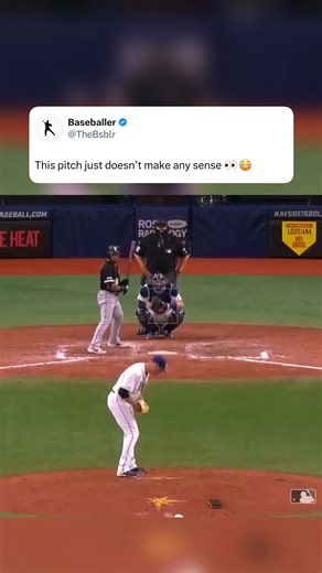 This pitch had wiffle ball movement 😳 🔥 via: MLB | Baseballer