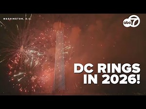 Fireworks mark start of 2026 and Freedom 250 celebration in Washington, D.C.