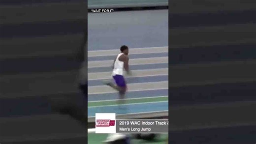 Epic Fail! Hilarious Long Jump at 2019 WAC Indoor Track