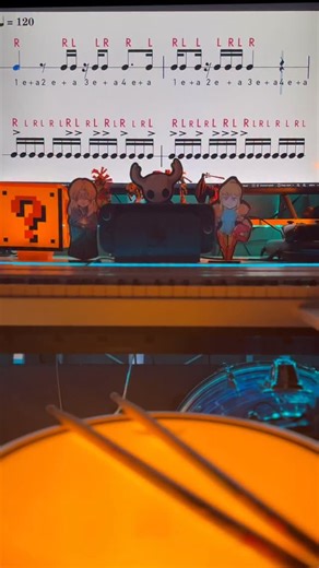 Learning how to interpret rhythmic lines really opens up your ability to express yourself on the kit! Learn this skill and level up! 📈 here, we are filling in the missing 16th notes from the main musical line that outlines the accents. Follow for daily drumming content!! #rudiments #drumteacher #drumschool #drummajor #drumuniversity #drumlessons #drumroll #drumlick #drumchops | Be Sharp Music