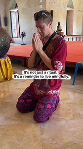 Why We Bow 3 Times 🙏☸️ In Buddhism, bowing three times is more than a ritual. Buddha — respect for wisdom Dhamma — respect for the path Sangha — respect for those who preserve the teachings Small actions can carry deep meaning. | Buddhism