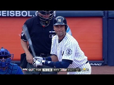 TOR@NYY: Announcer activates Sheppard intro for Jeter