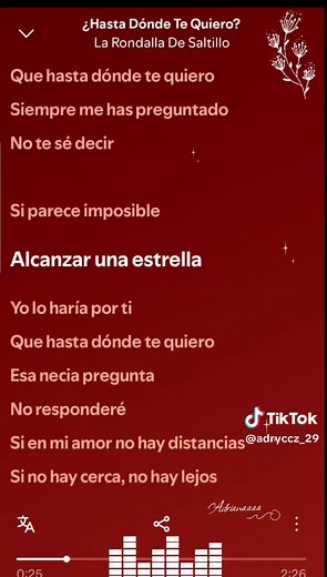 Hasta dónde te quiero? — La Rondalla de Saltillo (Letra)