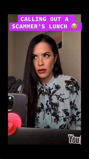 Calling out a scammer’s lunch!