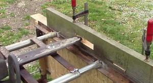 Massive Wood Joints With Chainsaw Mortiser