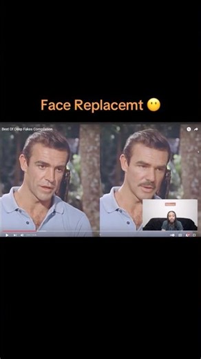This AI face replacement came out crazy 😳 #aiface #facereplacement #aiedit #aitransformation
