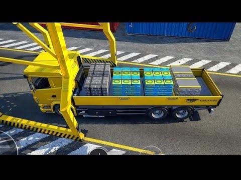 Truck Loading at Container Port 😍 | Realistic Truck Simulator Gameplay