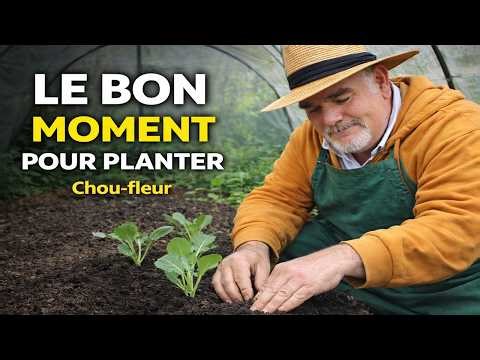 The perfect time to plant cauliflowers and finally see them sprout.