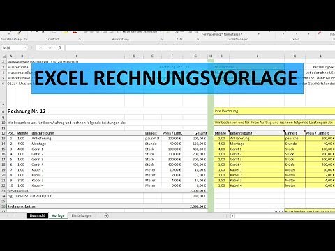 Excel-Rechnungsvorlage