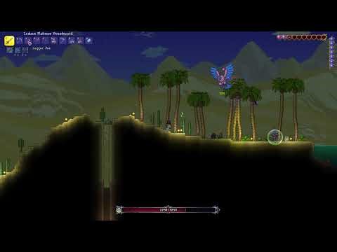 Modded Terraria (Calamity + Thorium) Part 1: Beating The First Boss !
