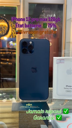 𝑴𝒉𝒊𝒓𝒊 𝒔𝒕𝒐𝒓𝒆 𝗣𝗵𝗼𝗻𝗲 🍎 on Instagram: "✨iPhone 12 pro max 128gb✨ État batterie 🔋75% ☎️26219101 🚚livraison gratuite #sousse #apple #monastir #iphone12promax"