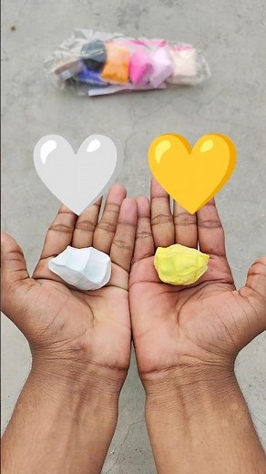 Grey vs Yellow Challenge – Which One Wins? 😱🔥#satisfying #clay #trending #video