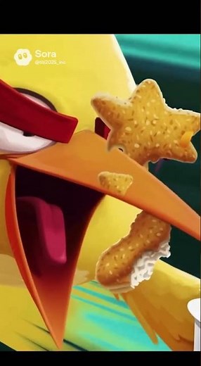 Angry bIrds Chicken Stars (Uncensored) #sora2