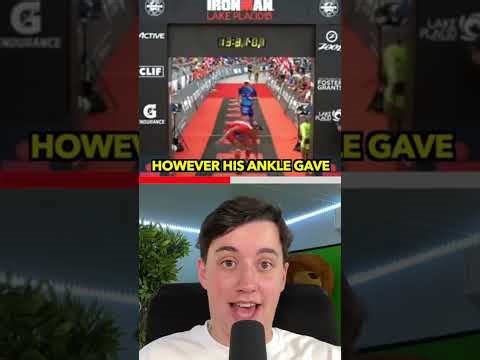 A runner reacts unexpectedly after believing she won a race