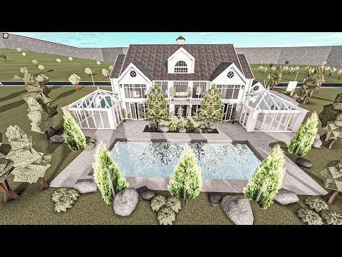 Elegant Summer Mansion Bloxburg Speedbuild 300k