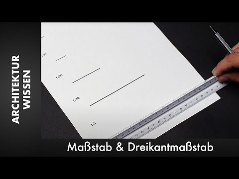 Applying the scale correctly using the triangular scale [Architectural knowledge]