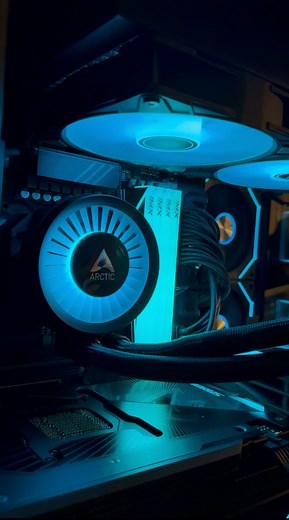 3.1K views · 12 reactions | Dive into performance with this sleek blue gaming setup — cool looks, cooler power. #PCBuild #GamingPC #CustomPC #SetupGoals #Battlestation #PCSetup #TechLovers #GamersUnite | Midas Computer Center | Facebook