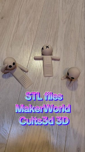 @allfactory3d on Instagram: "Set de 3 butée de porte de ce malchanceux petit personnage toujours au mauvais endroit au mauvais moment...il a au moins le mérite de caler les portes. Conçu sur Blender et imprimé sur BambuLab A1. Fichier à télécharger sur MakerWorld et Cults3d,lien des comptes en bio. #3dprinting #3dprint #impression3d #impresion3d #3d #diy #3ddruck"