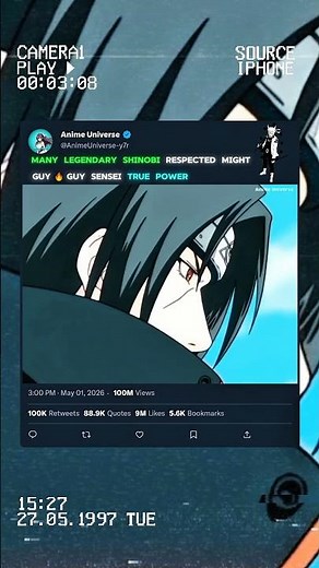 Legendary Shinobi Respect Might Guy 🔥 | Guy Sensei True Power 😤🔅