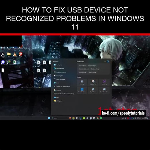 Speedy Tutorials on Instagram: "How To Fix USB Device Not Recognized Problems in Windows 11 💻 Donate, browse my shop, or if you need help get a custom tutorial → Link in my bio! https://linktr.ee/speedytutorials #computer #windows11 #windows11 #tech #windows10 #laptop #computertips #laptoptips #technology #pctipsandtricks #shorts #reelindia #reels #pctips #india"
