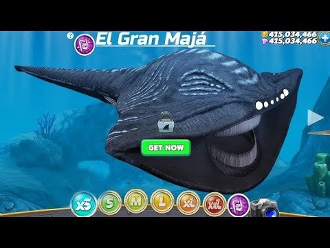 Hangry sharks world in Evolution New El Gran Maja sharks Unlocked Hack game coin's In diamonds Mode