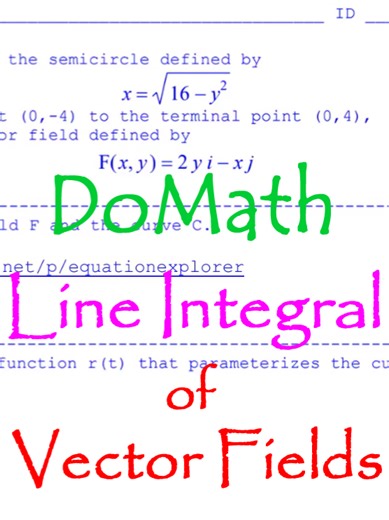 DoMath-Calculus : Line Integral of Vector Fields 02 No39 Classroom : https://classroom.google.com/c/NzY3NTMxMjkwNzIy?cjc=pap554hu Index : https://docs.google.com/document/d/1IKXkmRWEiaM2nM74DXluMifFUscSnwsjpxEqG-8cvSM/edit?usp=sharing Questions : https://drive.google.com/file/d/19l3PxMhtBm19QGzGwJV0T4Rofnj6SAZy/view?usp=sharing Answers : https://drive.google.com/file/d/1l_2FGUc3-7g5MSe2na7pypzUQO-IPqjS/view?usp=sharing 100