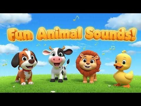🐾🎶 The Animals Make Sounds | Fun Animal Sounds Song for Kids 🐶🐮🦁🦆🐱