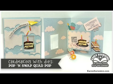 Cardmaking with Dies: Pop 'n Swap Quad Pop Card