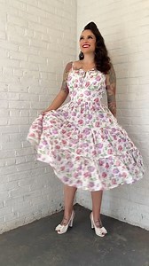 There’s just something about the way a patio skirt – like the one included with the new Boardwalk Sundress– moves! Look at the way those tiers swish! While the Boadwalk Sundress bodice looks great with a variety of different skirt options, the patio skirt is a quintessentially vintage sundress. It would look fantastic paired with any of our L-series tops, or attached to a waistband (might I suggest the free Charm Circle Skirt’s waistband?) and paired with a blouse for the perfect summer separate