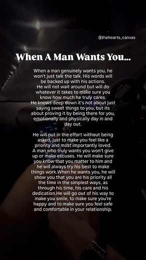 It’s not about playing games or making you wonder if he’s serious. He will make it clear that he’s in this for the long haul and that you are worth every bit of his time and energy. When a man truly wants you, he will not hesitate to show you that he’s ready to commit, to grow with you and to stand by your side no matter what. His actions will always match his words and he will make sure you never feel like you’re not enough. When a man really wants you, he will make you feel loved, respected an