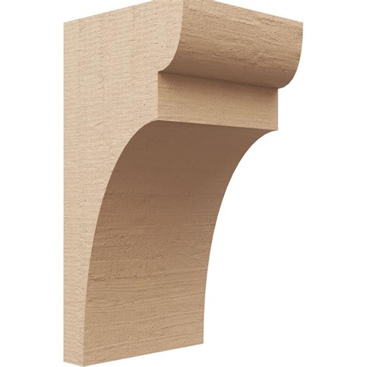 Reviews for Ekena Millwork 9 in. x 18 in. x 9 in. Wide Yorktown Rough Cedar Woodgrain TimberThane Corbel, Primed Tan