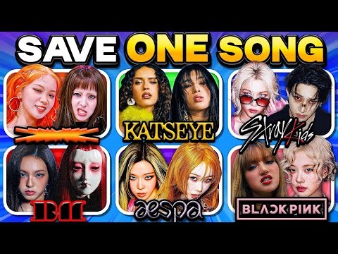 SAVE ONE SONG PER KPOP GROUP CHALLENGE! ⚡| KPOP GAMES 2025🎮🔥