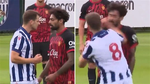 West Brom friendly descends into chaos as stars trade punches in fierce brawl