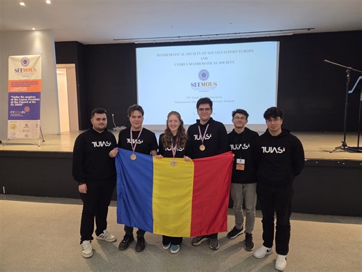 Rezultate remarcabile ale studenţilor TUIASI la olimpiada de matematică pentru studenţi, SEEMOUS 2026 (P)
