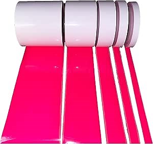 Amazon.com: Iron On Reflective Pink Fabric 3/4" 1" 2" 4" 6" Inch 10', 20', 30' Rolls Vest Trim Safety SewViz Brand : Industrial & Scientific